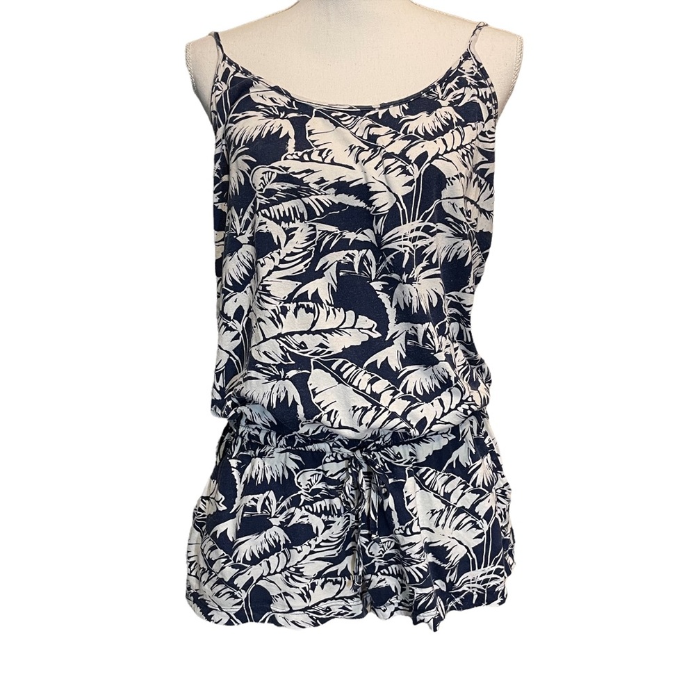 H & M L.O.G.G Palm Print Romper. Size M